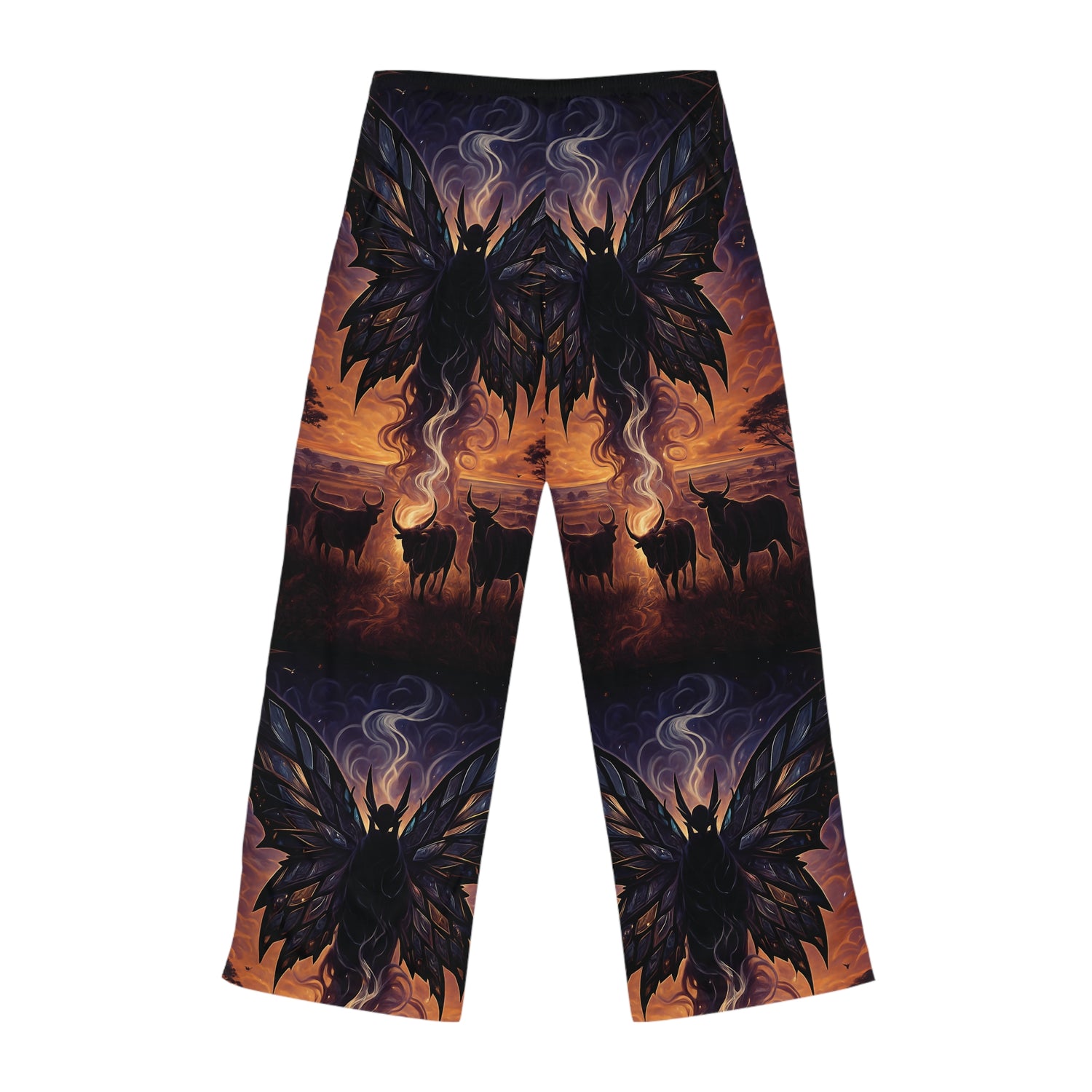 Moth Spirit Lounge Pants — Midnight Forest Women's Pajama Pants